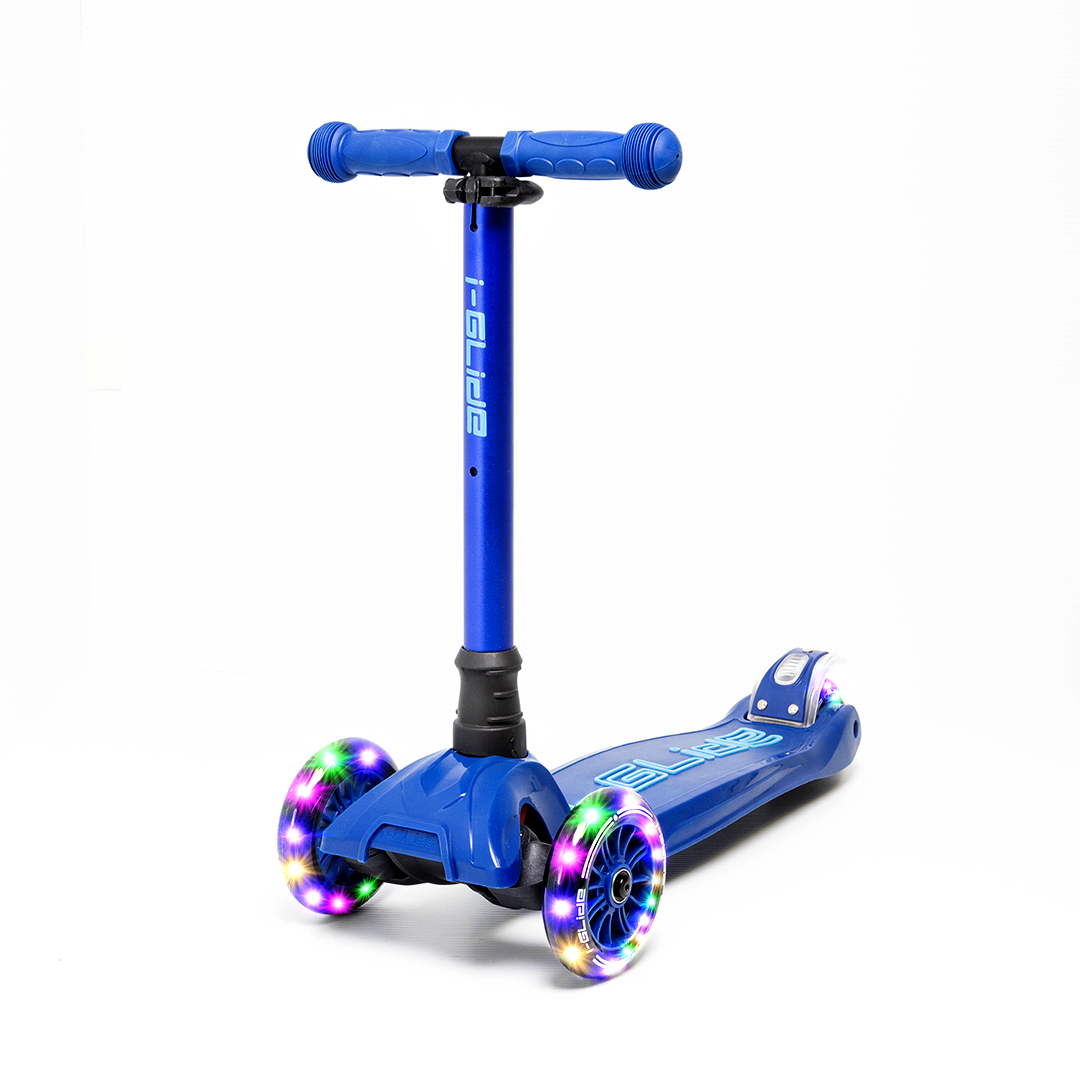 I-GLIDE 3 Wheel Kids Scooter - Blue/Blue